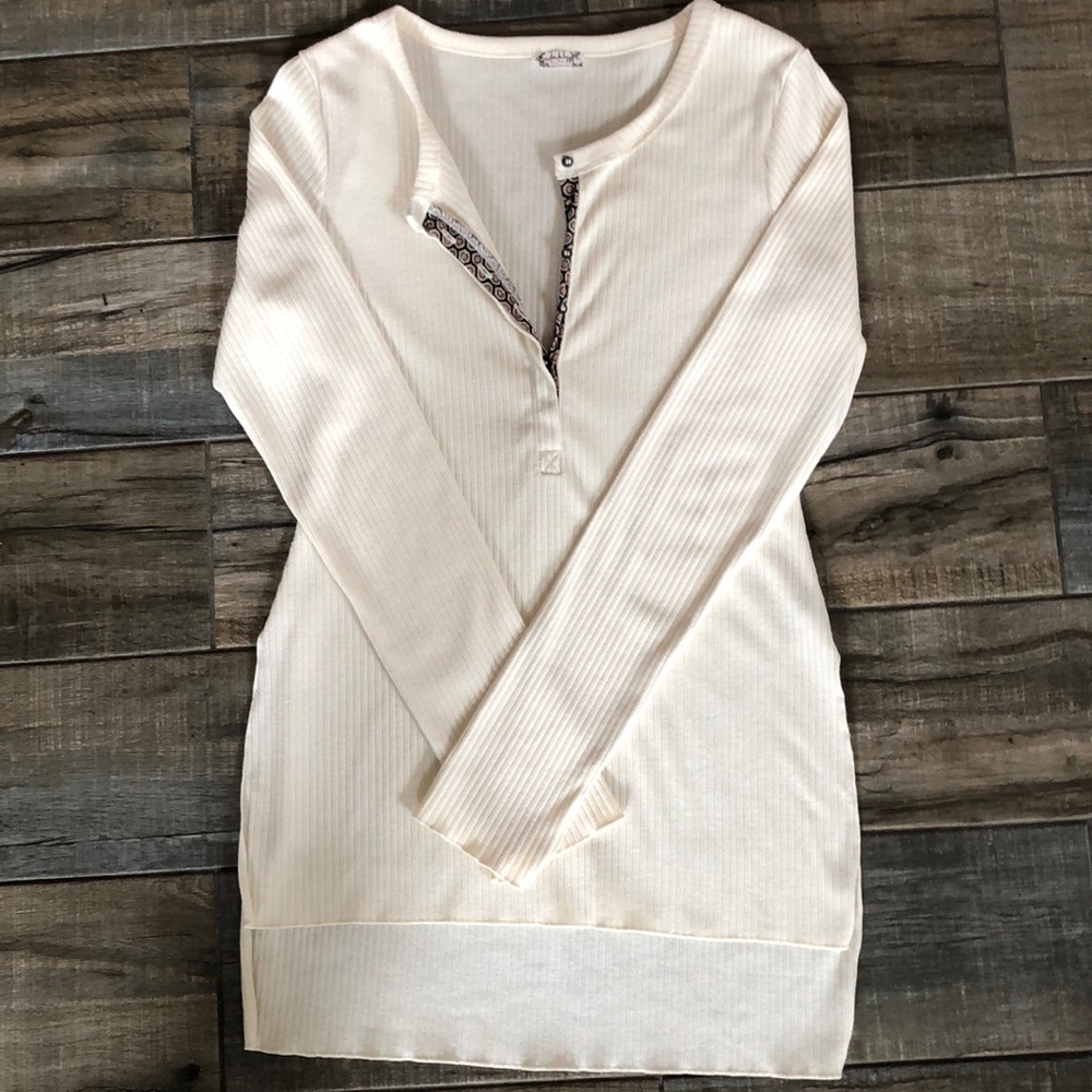Free people tunic with high low bottom
